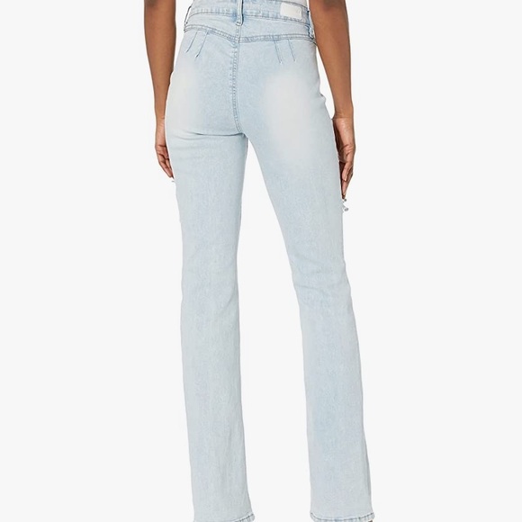 Dollhouse Jackie jeans curvy collection ultra soft stretch high rise rip flare - Picture 11 of 11